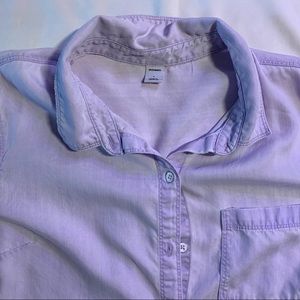 Lilac tencil button down
